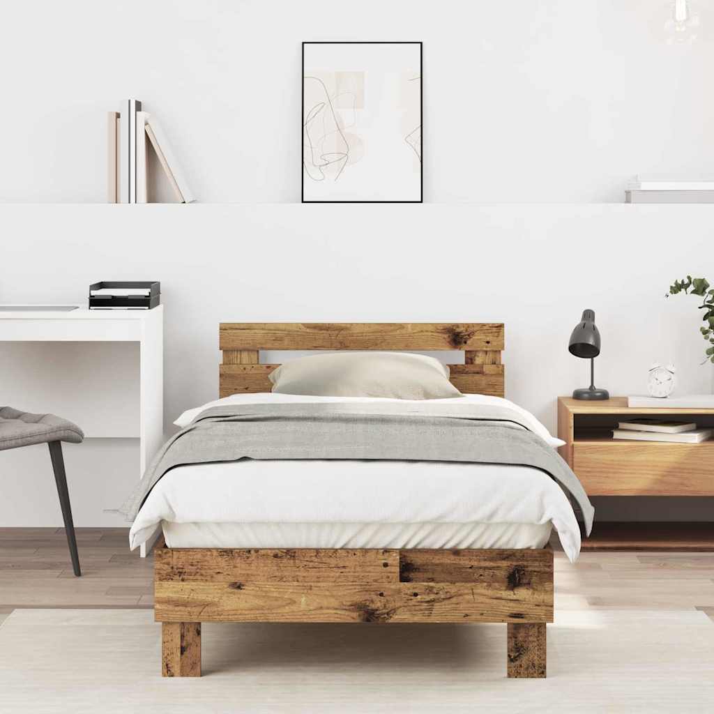 Bettrahmen Altholz 203 x 95 x 70 cm Holzwerkstoff