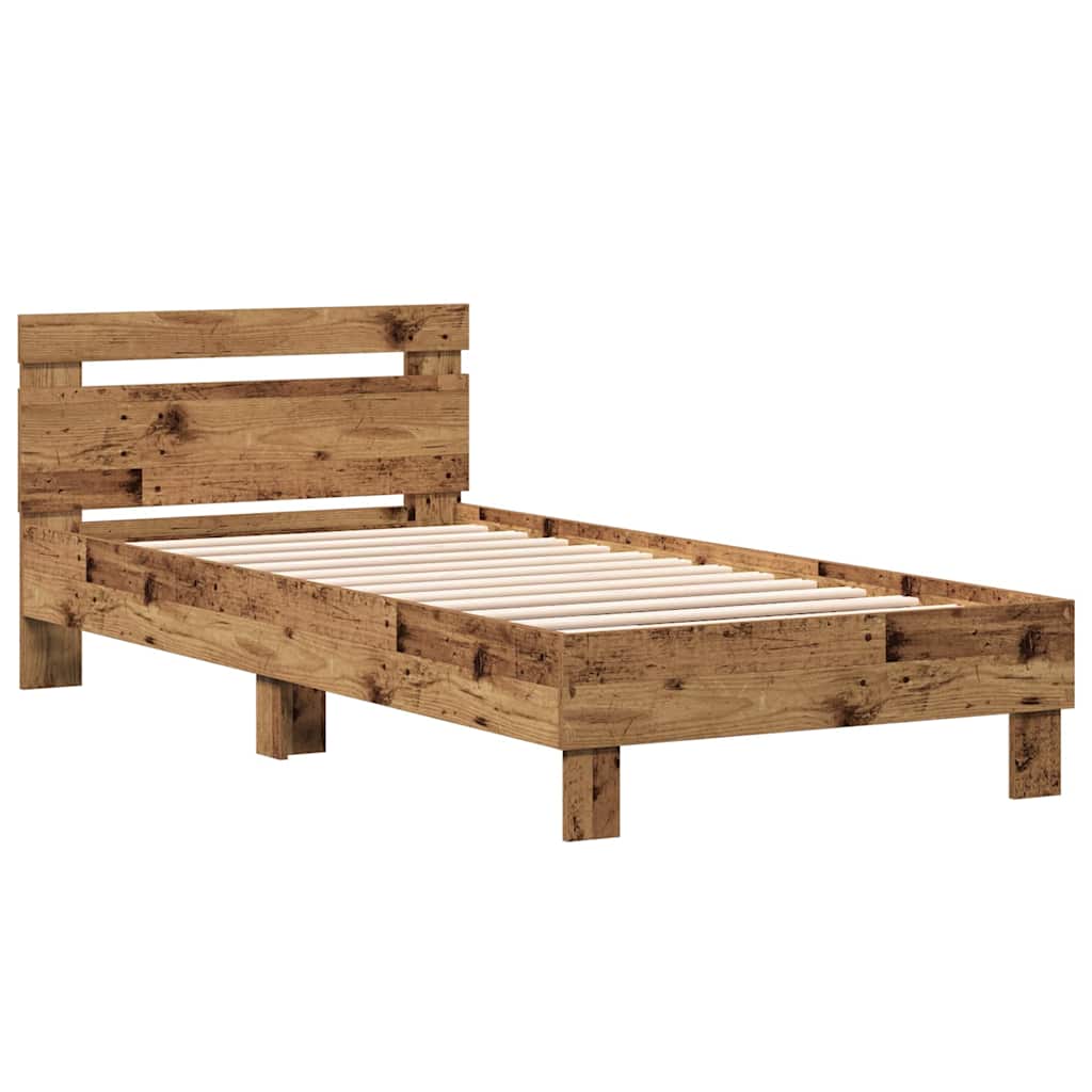 Bettrahmen Altholz 203 x 95 x 70 cm Holzwerkstoff