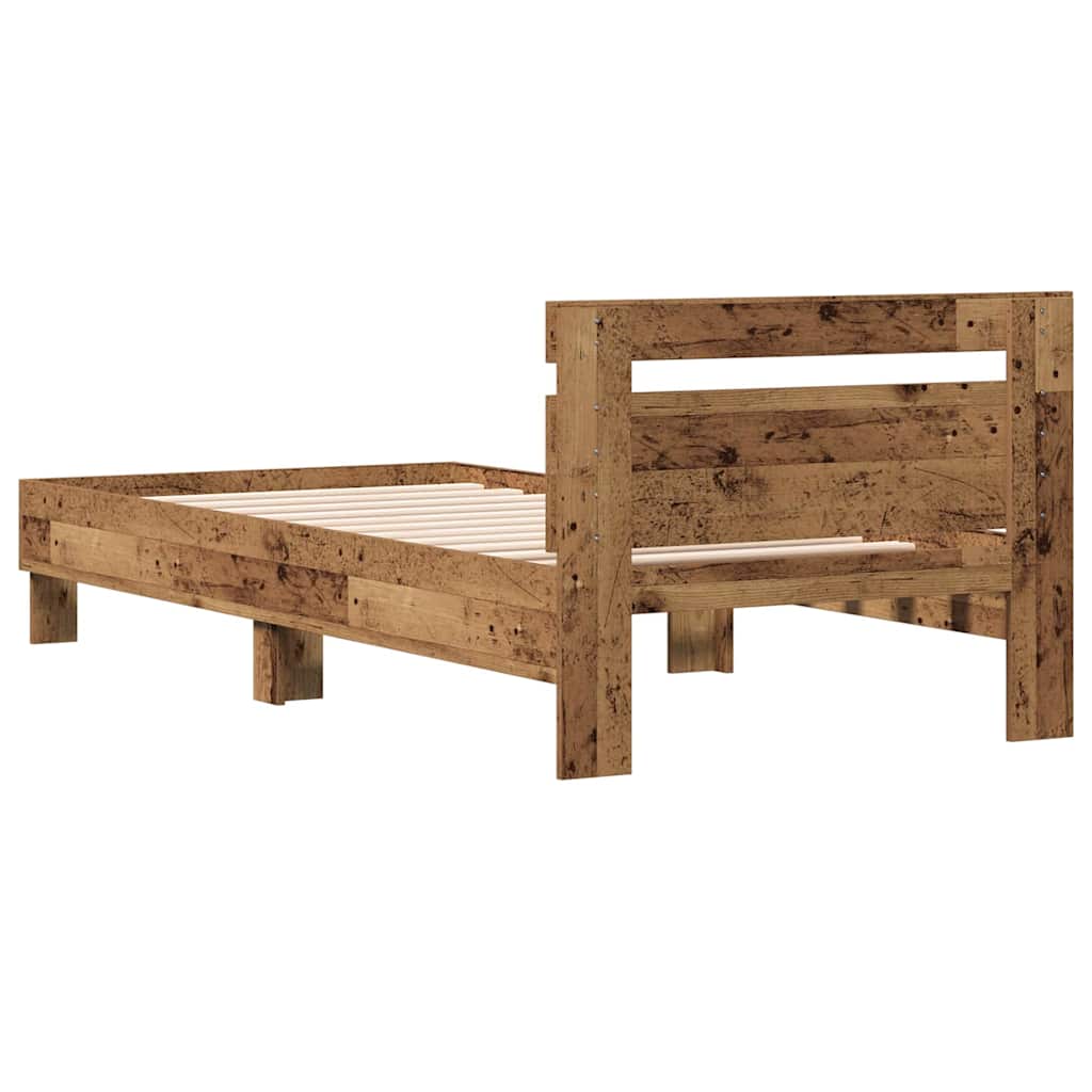 Bettrahmen Altholz 203 x 95 x 70 cm Holzwerkstoff