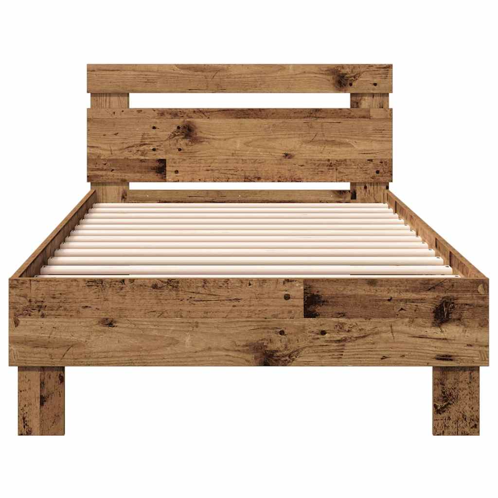 Bettrahmen Altholz 203 x 95 x 70 cm Holzwerkstoff