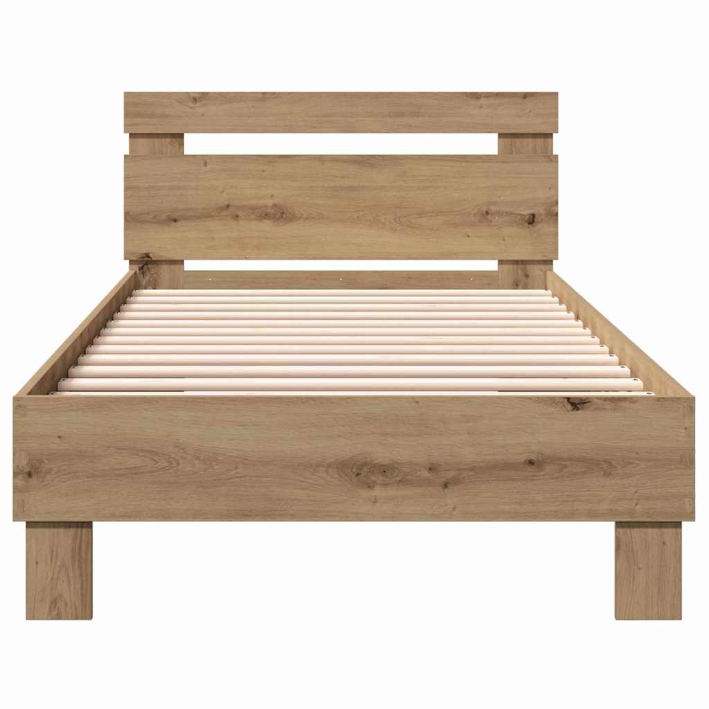 Bettrahmen Artisan-Eiche 203 x 95 x 70 cm Holzwerkstoff