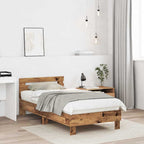 Bettrahmen Altholz 193 x 95 x 88 cm Holzwerkstoff