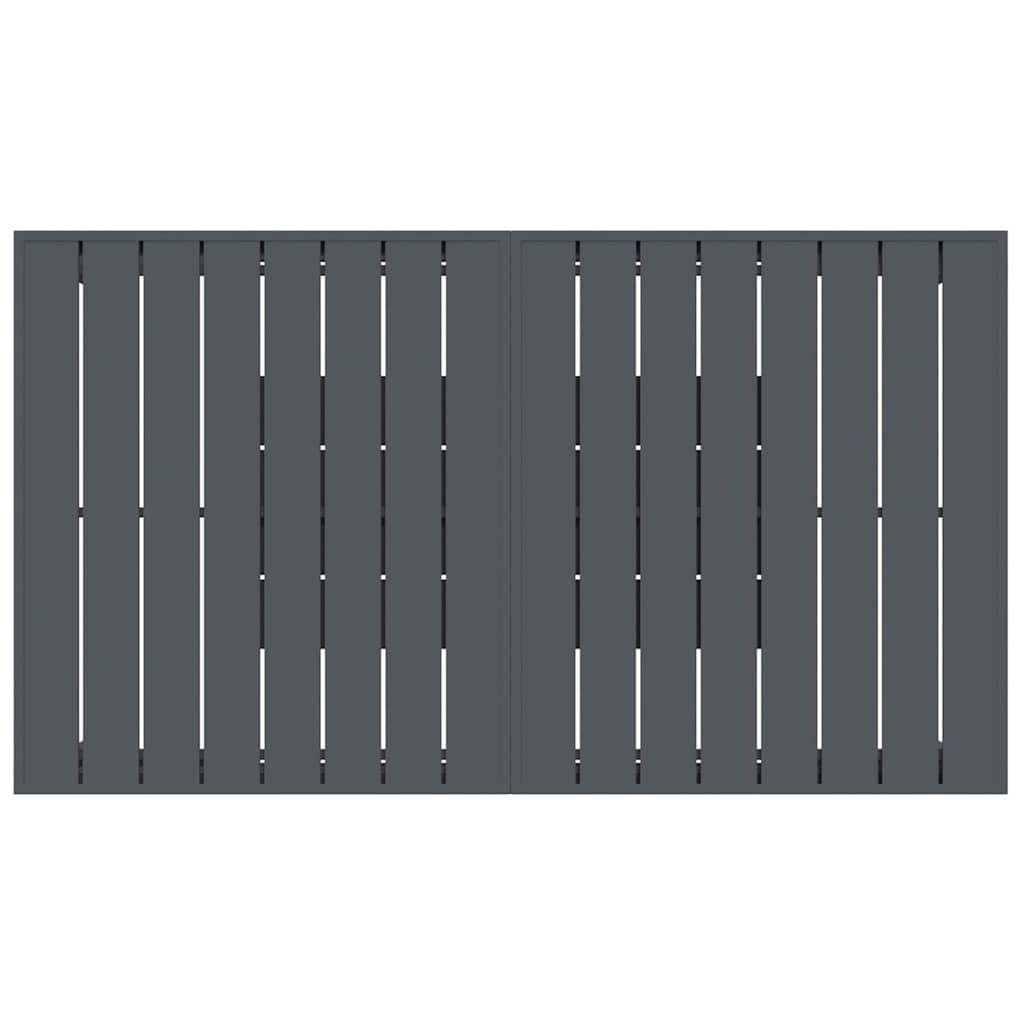 Garten Essgruppe 7 pcs Anthrazit Pulverbeschichteter Stahl