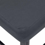 Gartensofa-set 4 pcs Schwarz Metall