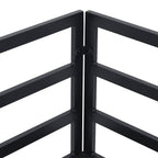 Gartensofa-set 4 pcs Schwarz Metall