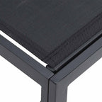 Gartensofa-set 4 pcs Schwarz Metall