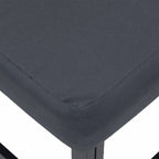 Gartensofa-set mit Kissen 6 pcs Schwarz Aluminium