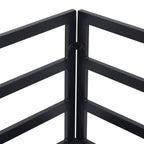 Gartensofa-set mit Kissen 9 pcs Schwarz Aluminium