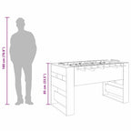 Tischfußballtisch Sonoma-Eiche 146,5 x 74 x 85 cm Holzwerkstoff