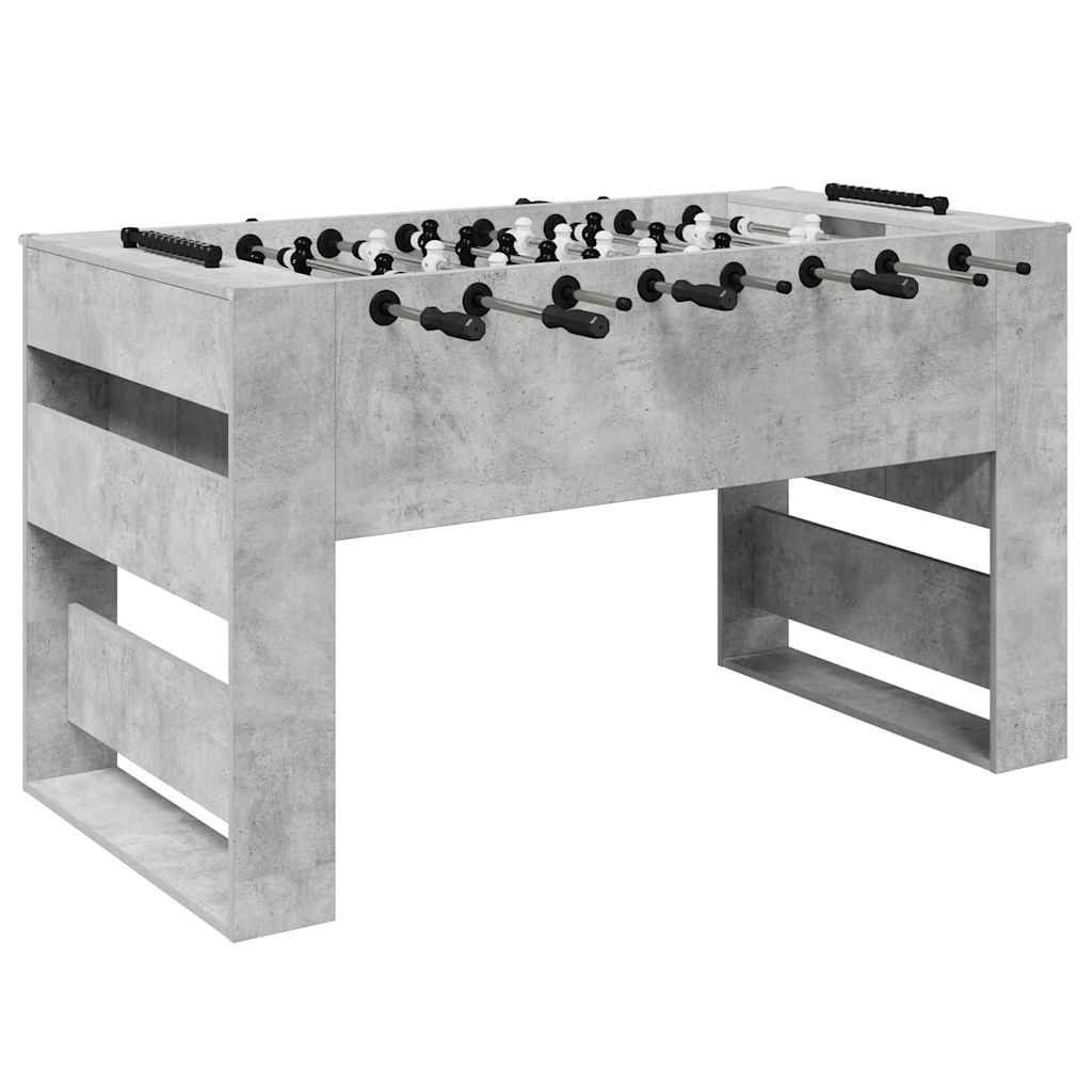 Tischfußballtisch Betongrau 146,5 x 74 x 85 cm Holzwerkstoff