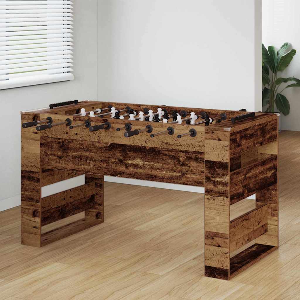 Tischfußballtisch Altholz 146,5 x 74 x 85 cm Holzwerkstoff