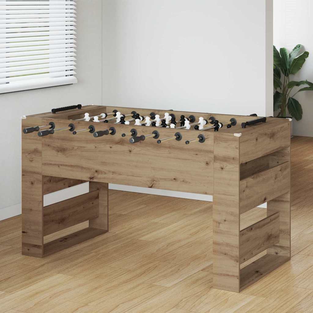 Tischfußballtisch Artisan-Eiche 146,5 x 74 x 85 cm