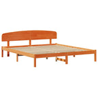 Bettrahmen Wachsbraun 180 x 200 cm Massives Kiefernholz