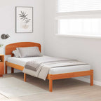 Bettrahmen Wachsbraun 80 x 200 cm Massives Kiefernholz