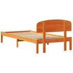 Bettrahmen Wachsbraun 80 x 200 cm Massives Kiefernholz