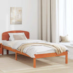 Bettrahmen Wachsbraun 75 x 190 cm Massives Kiefernholz