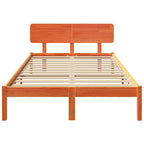 Bettrahmen Wachsbraun 120 x 190 cm Massives Kiefernholz