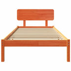 Bettrahmen Wachsbraun 90 x 190 cm Massives Kiefernholz