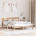 Bettgestell Braun 160 x 200 cm Massivholz Kiefer