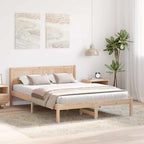 Bettgestell Braun 140 x 200 cm Massivholz Kiefer