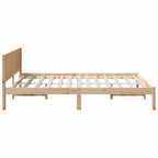 Bettgestell Braun 140 x 200 cm Massivholz Kiefer