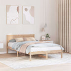 Bettgestell Braun 120 x 200 cm Massivholz Kiefer