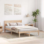 Bettgestell Braun 120 x 200 cm Massivholz Kiefer