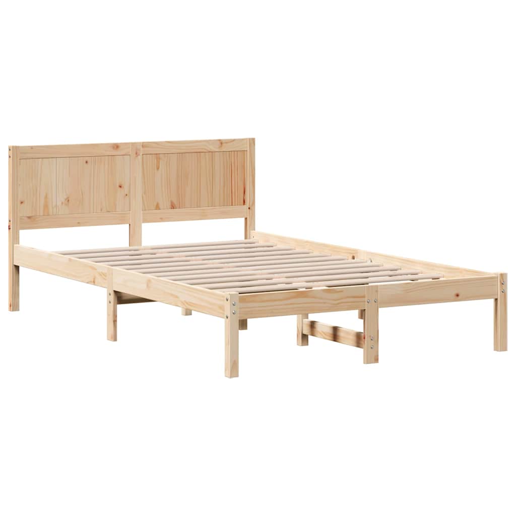 Bettgestell Braun 140 x 190 cm Massivholz Kiefer