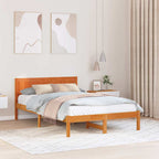 Bettgestell Braun 140 x 190 cm Massivholz Kiefer
