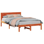 Bettgestell Braun 140 x 190 cm Massivholz Kiefer