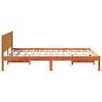 Bettgestell Braun 120 x 190 cm Massivholz Kiefer