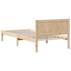 Bettgestell Braun 80 x 200 cm Massivholz Kiefer