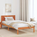 Bettgestell Braun 90 x 200 cm Massivholz Kiefer