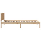 Bettgestell Braun 100 x 200 cm Massivholz Kiefer
