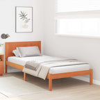 Bettgestell Braun 100 x 200 cm Massivholz Kiefer