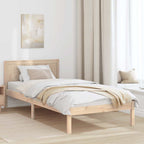 Bettgestell Braun 90 x 190 cm Massivholz Kiefer