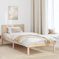 Bettgestell Braun 75 x 190 cm Massivholz Kiefer