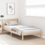 Bettgestell Braun 75 x 190 cm Massivholz Kiefer