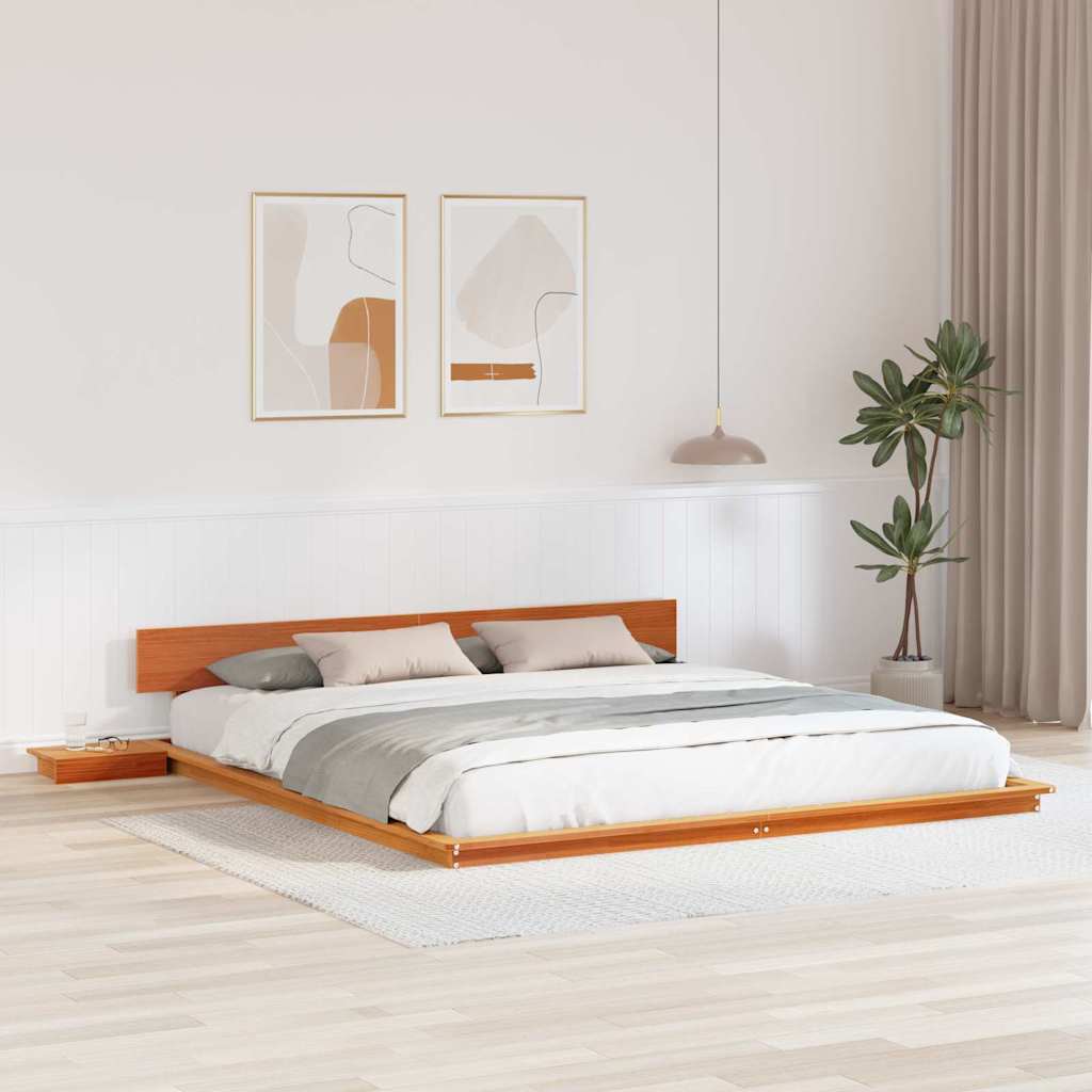 Bettgestell Braun 200 x 200 cm Holz