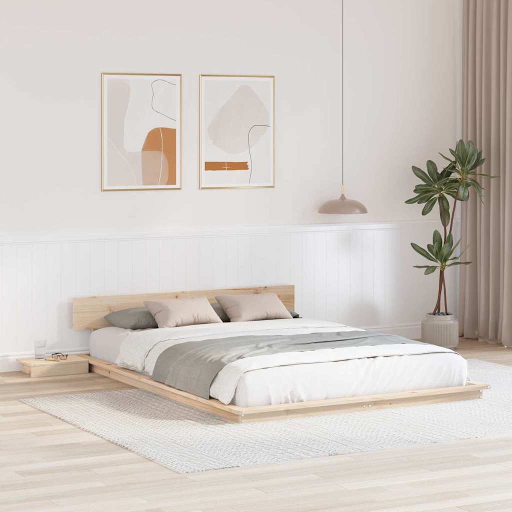 Bettgestell Braun 140 x 200 cm Holz