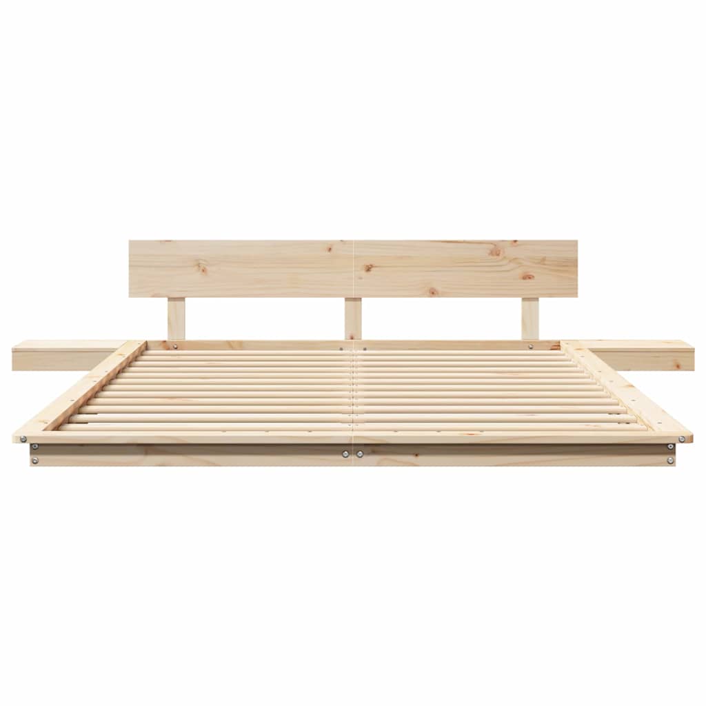 Bettgestell Braun 140 x 200 cm Holz