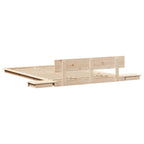 Bettgestell Braun 140 x 190 cm Holz