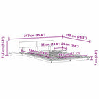 Bettgestell Braun 135 x 190 cm Holz