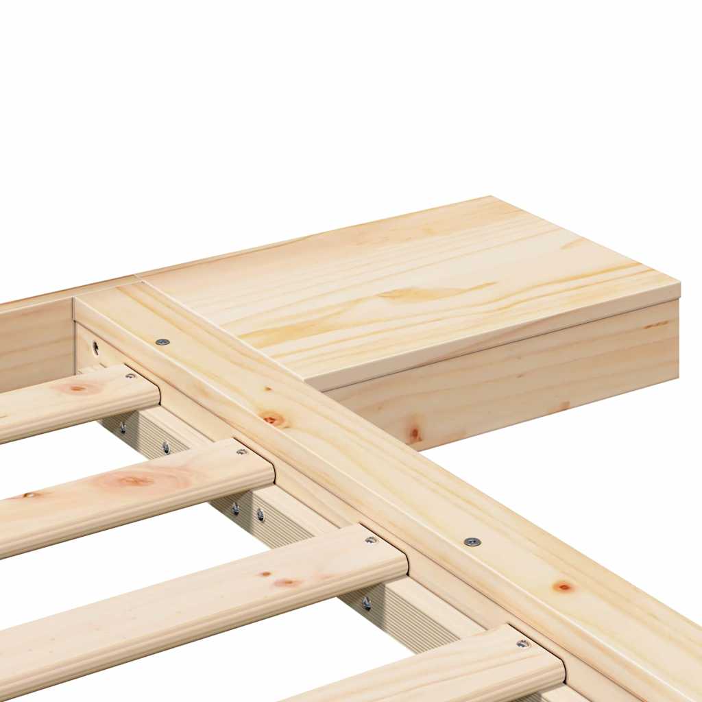 Bettgestell Braun 120 x 190 cm Holz