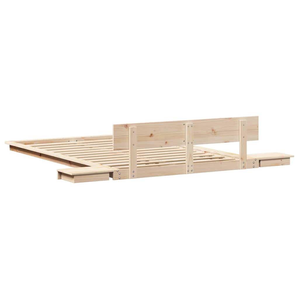 Bettgestell Braun 120 x 190 cm Holz