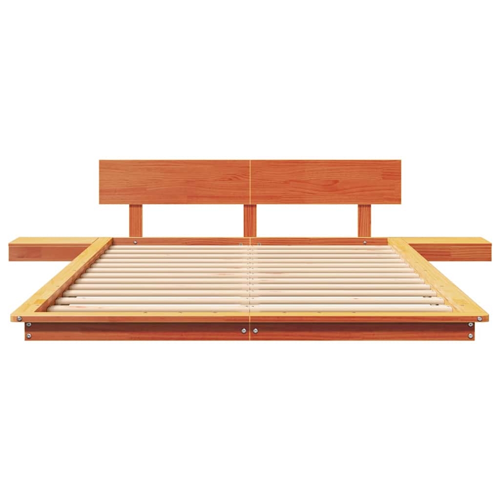 Bettgestell Braun 120 x 190 cm Holz