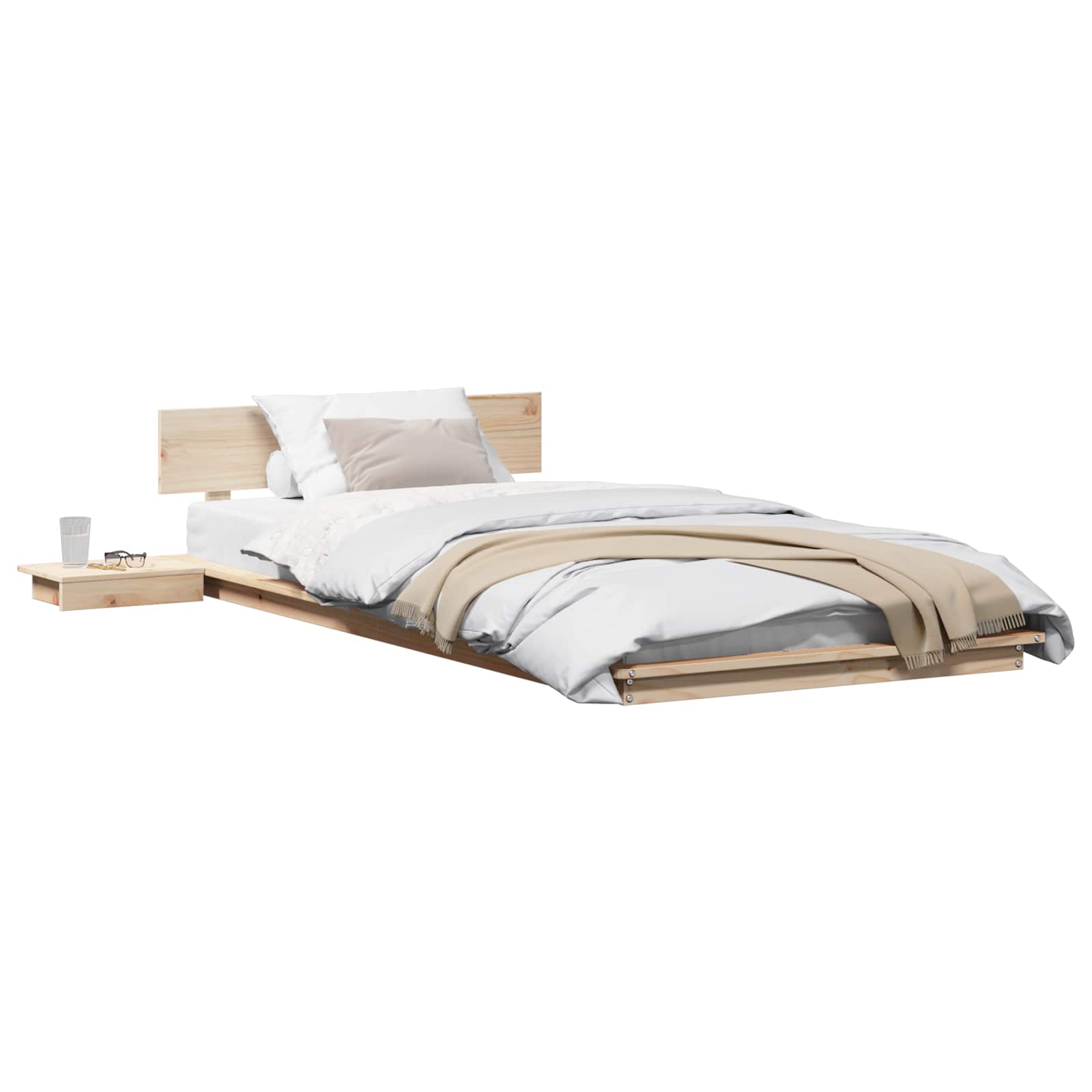 Bettgestell Braun 100 x 200 cm Holz