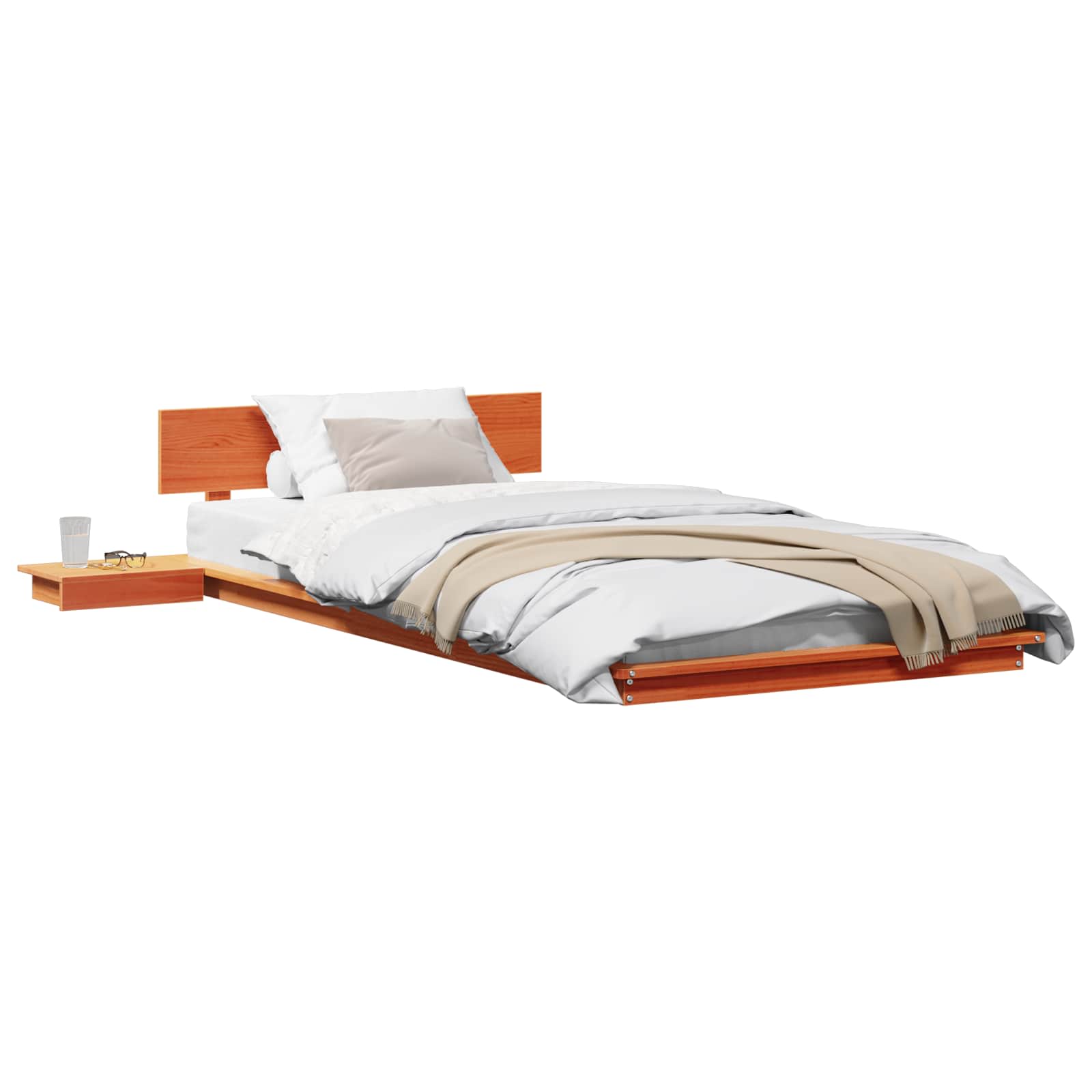 Bettgestell Braun 100 x 200 cm Holz