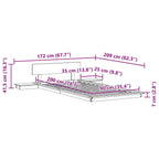 Bettgestell Braun 90 x 200 cm Holz