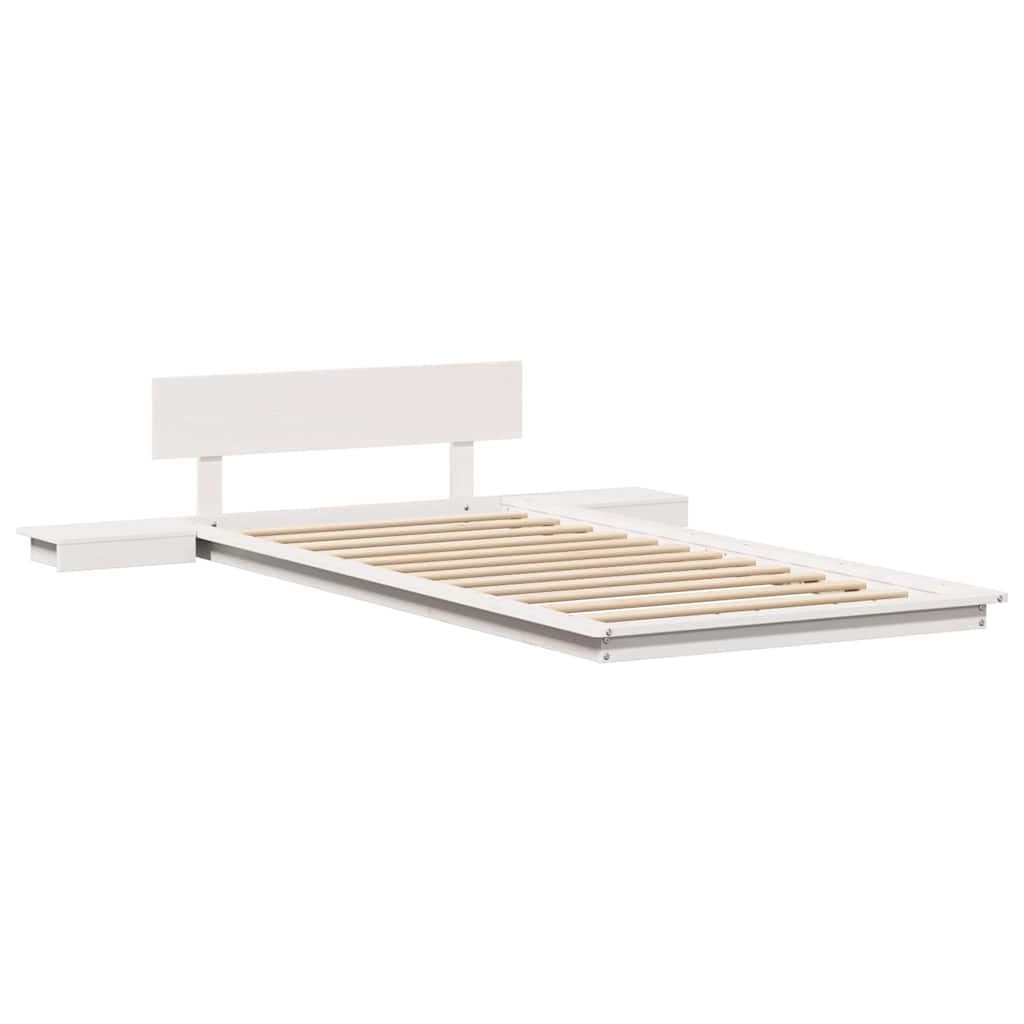 Bettgestell Weiß 80 x 200 cm Holz
